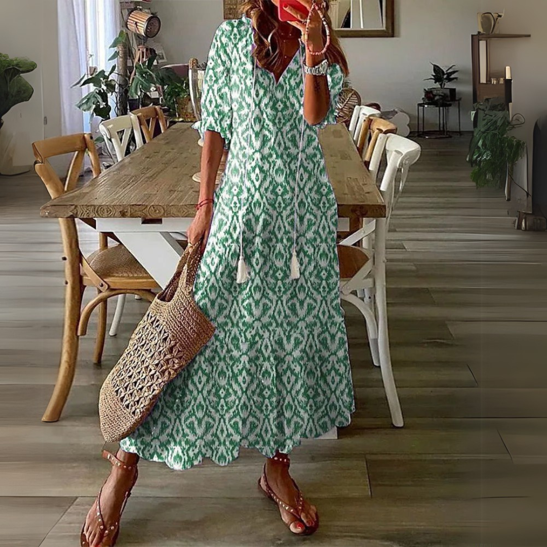 Isabella | Boho Lichotivé Maxi suknelė