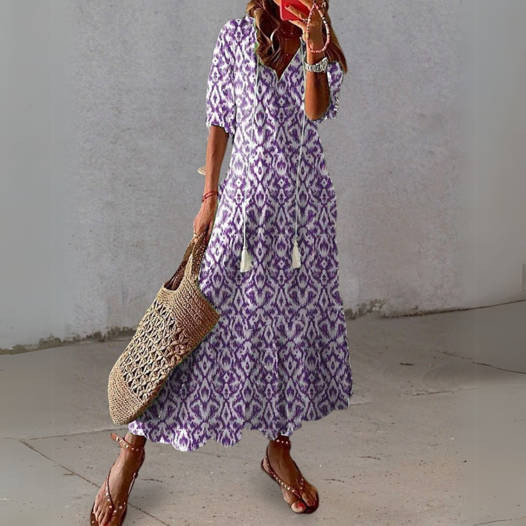 Isabella | Boho Lichotivé Maxi suknelė