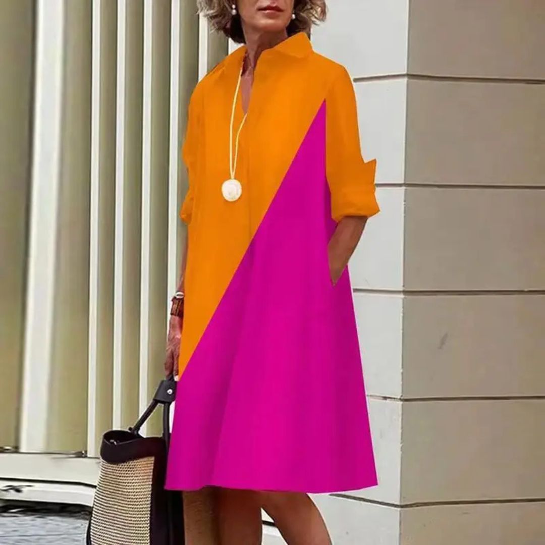 Evelína | Elegantiška polo suknelė iš premium medvilnės