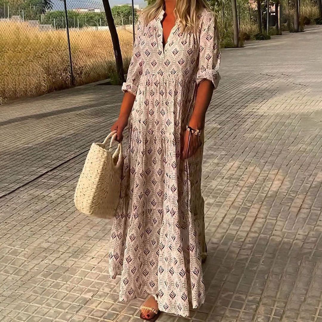 Gema | Boho maksi suknelė su amžinu žavesiu