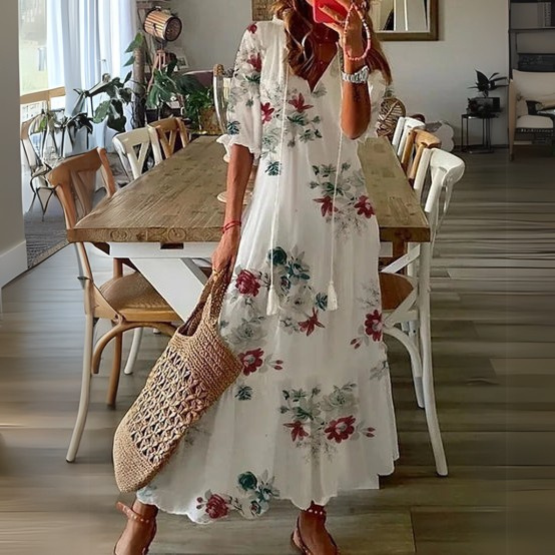 Isabella | Boho Lichotivé Maxi suknelė