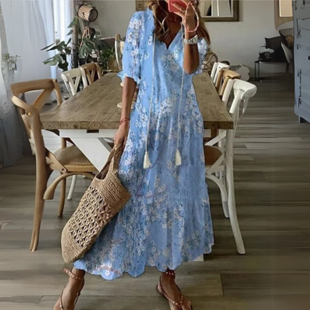Isabella | Boho Lichotivé Maxi suknelė
