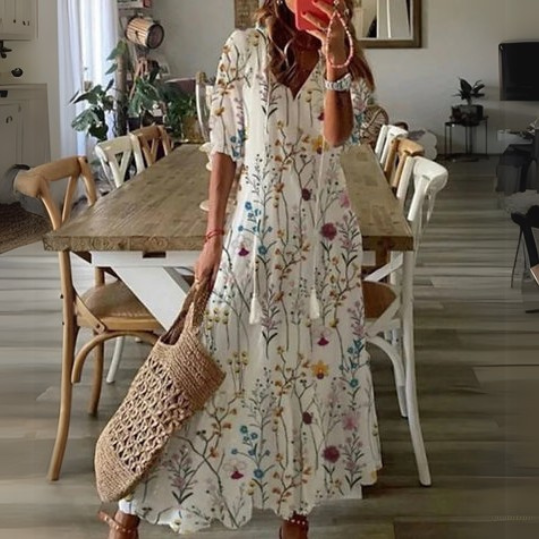 Isabella | Boho Lichotivé Maxi suknelė