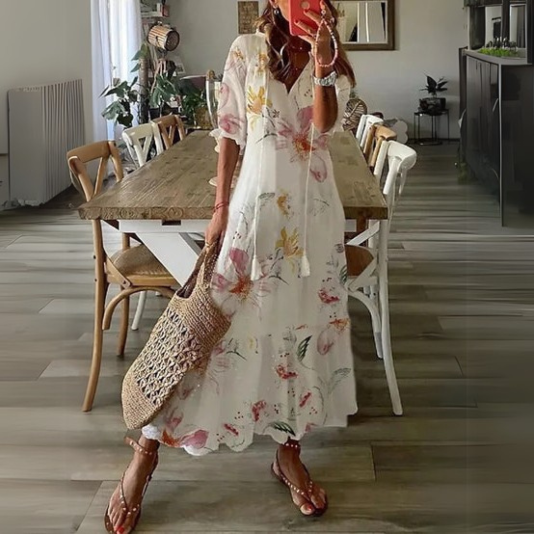 Isabella | Boho Lichotivé Maxi suknelė