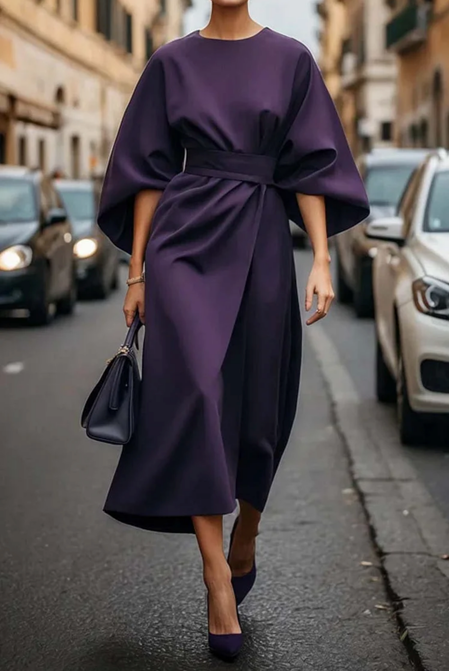 Maria™ | Elegantiška suknelė su raukiniais
