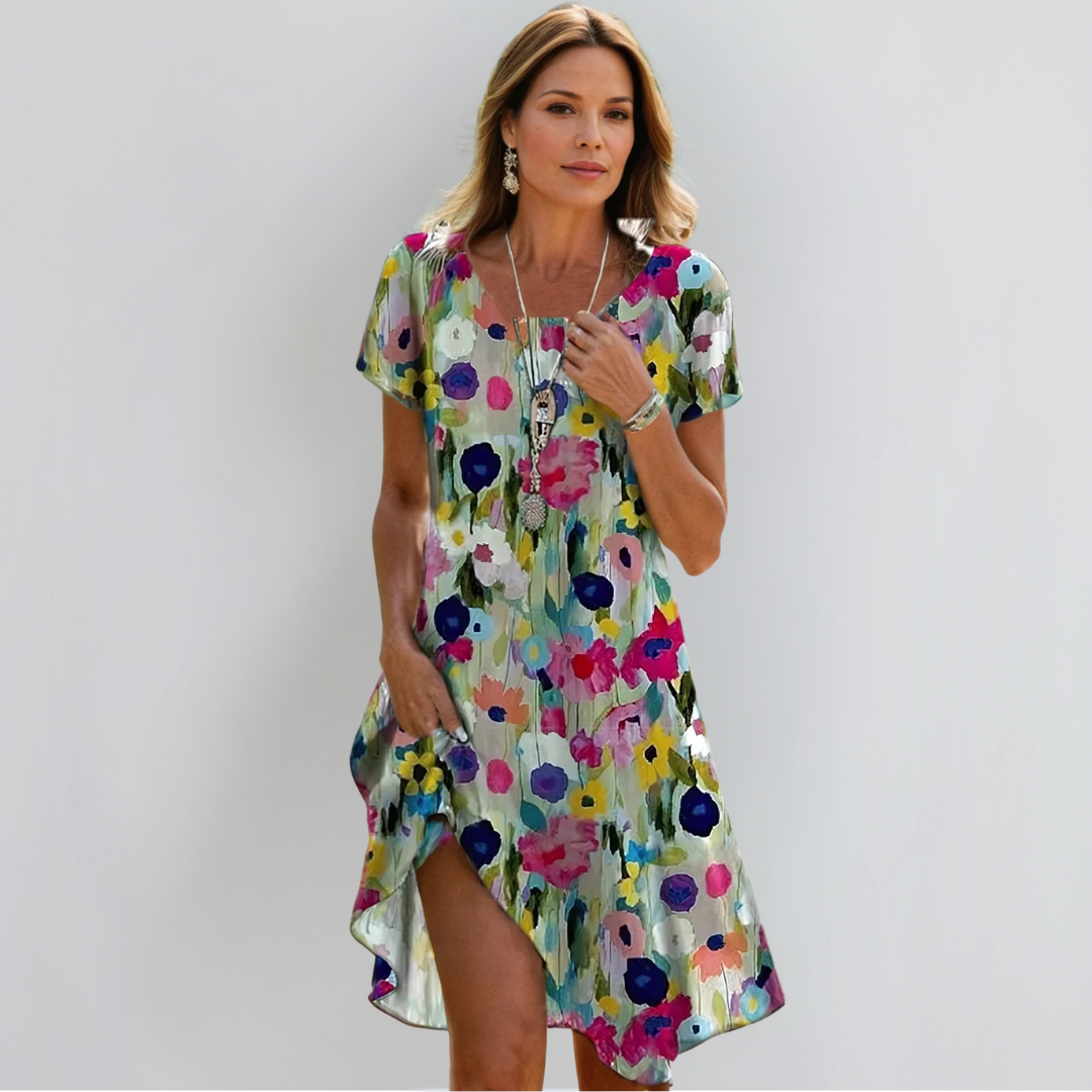 Eliska | Elegantiškos Gėlėtos Suknelės
