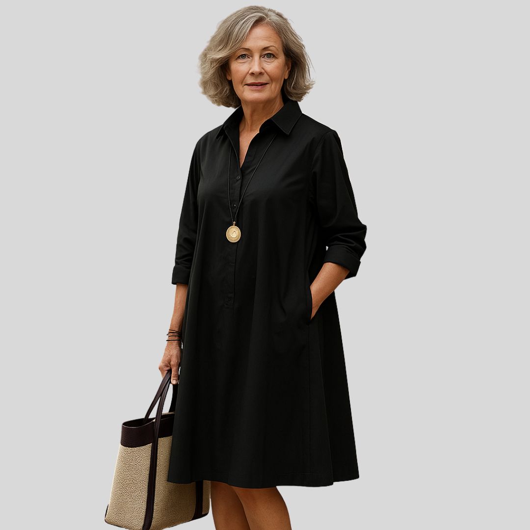 Evelína | Elegantiška polo suknelė iš premium medvilnės