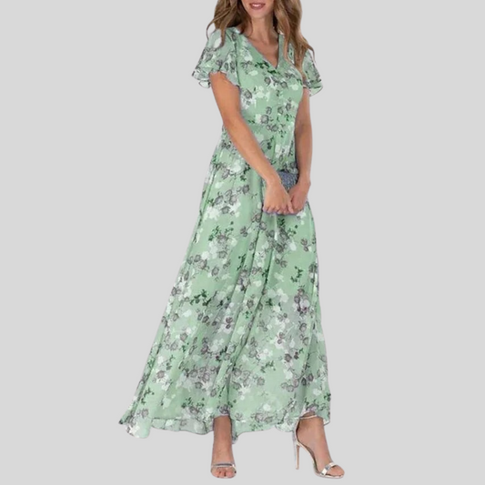 Lenka | Spalvinga Maxi Suknelė