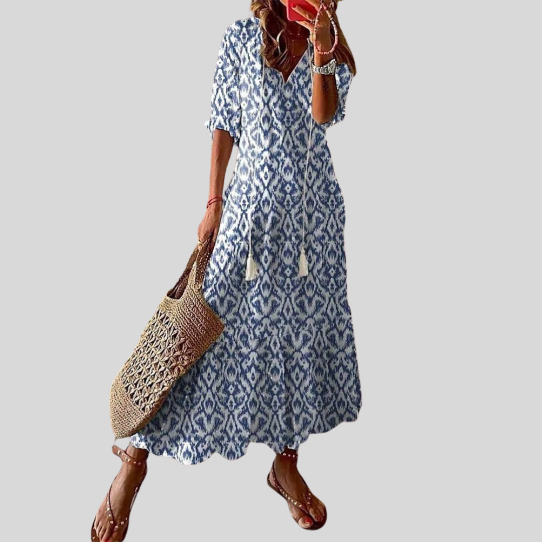 Isabella | Boho Lichotivé Maxi suknelė