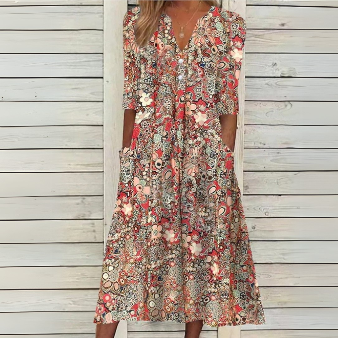 Livia | Žavinga vasarinė suknelė natūraliai elegancijai