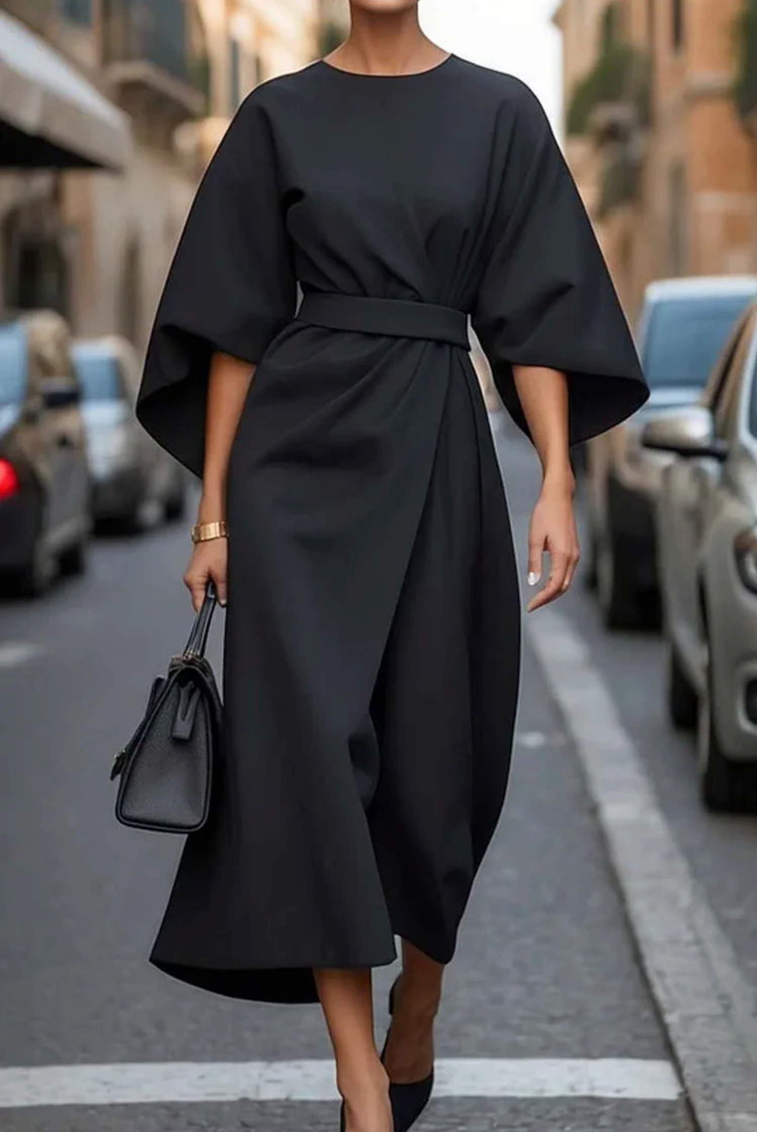 Maria™ | Elegantiška suknelė su raukiniais