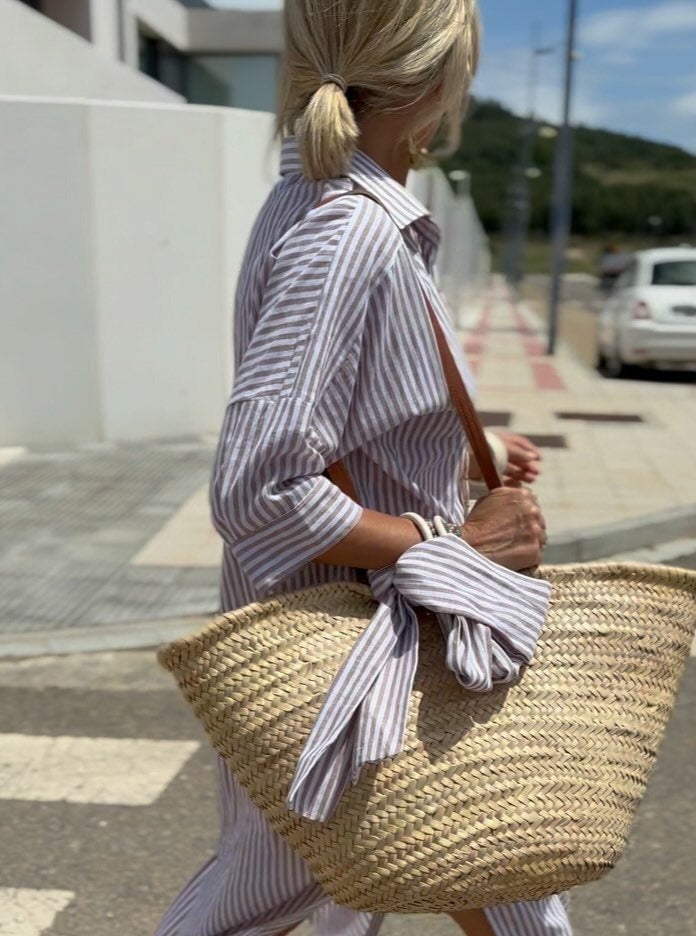 Nikol | Dryžuota marškininė su moderniu kirpimu